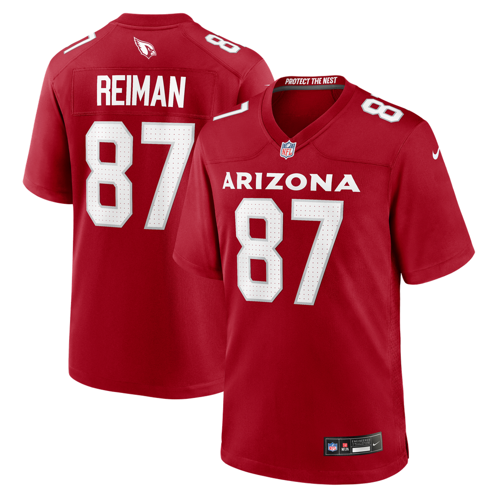 Men's Nike Arizona Cardinals Tip Reiman Cardinal Team Game NFL Jersey
