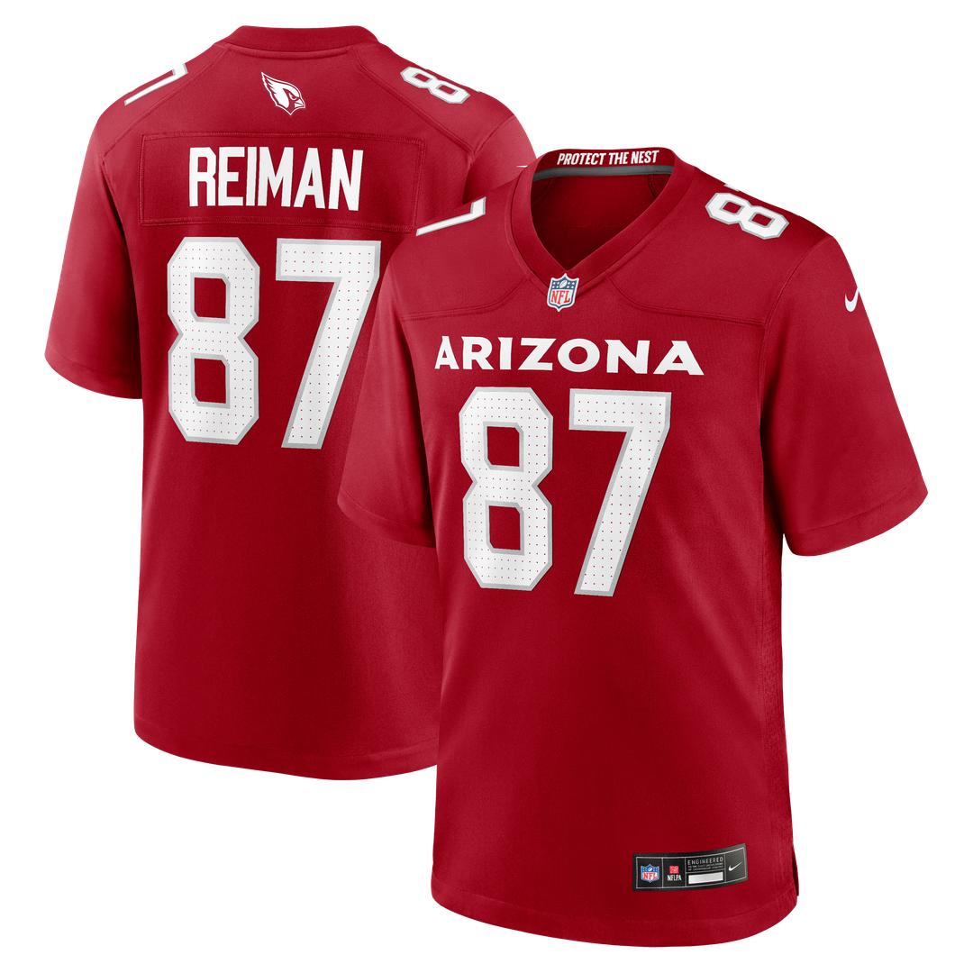 Men's Nike Arizona Cardinals Tip Reiman Cardinal Team Game NFL Jersey