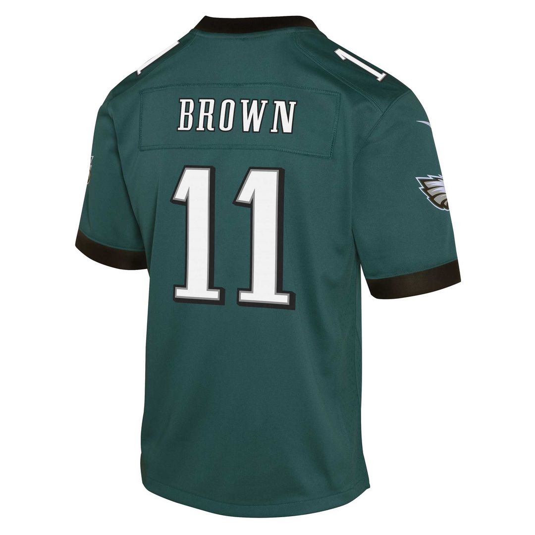 Youth Nike Philadelphia Eagles A.J. Brown Green Game NFL Jersey