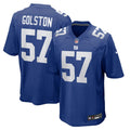 Men's Nike New York Giants Chauncey Golston Royal Team Game NFL Jersey