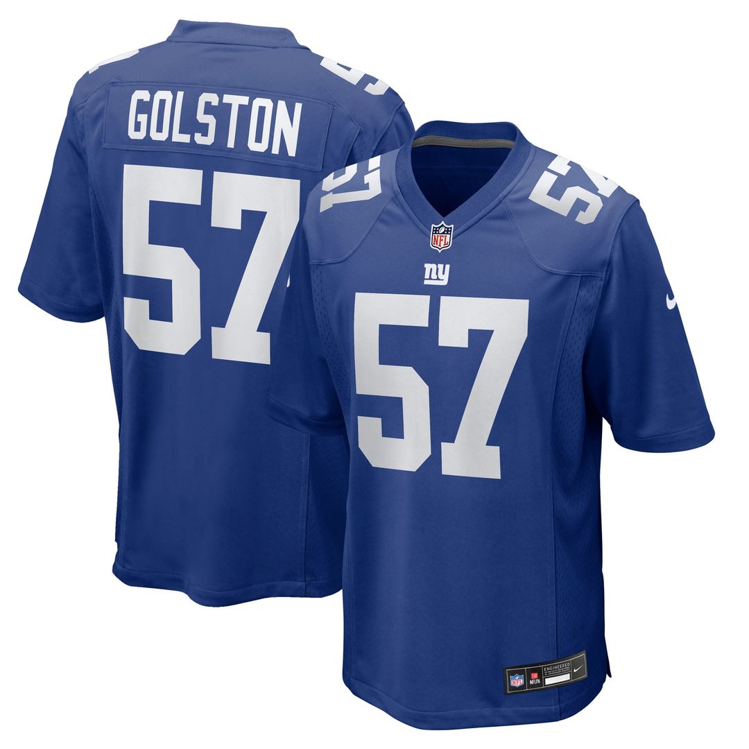 Men's Nike New York Giants Chauncey Golston Royal Team Game NFL Jersey