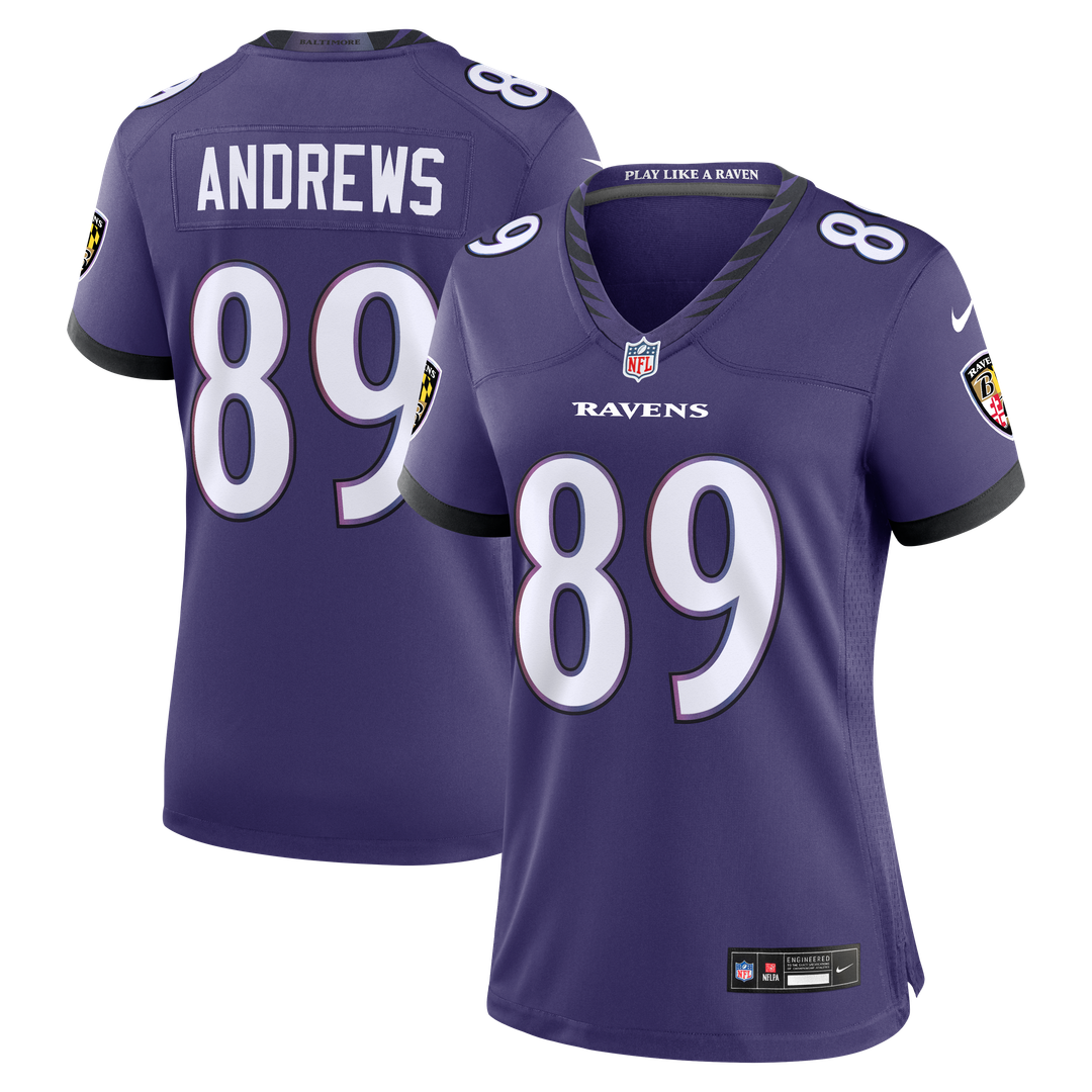 Women's Nike Baltimore Ravens Mark Andrews Purple Team Game NFL Jersey