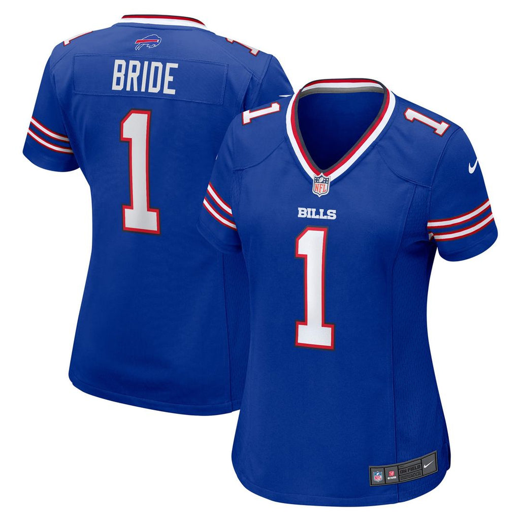 Women's Nike Buffalo Bills Number 1 Bride Royal Game NFL Jersey