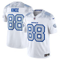 Men's Nike Buffalo Bills Dawson Knox White 2025 Rivalries Collection Stitched Limited NFL Jersey