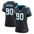 Women's Nike Carolina Panthers Julius Peppers Black Retired Player Game NFL Jersey