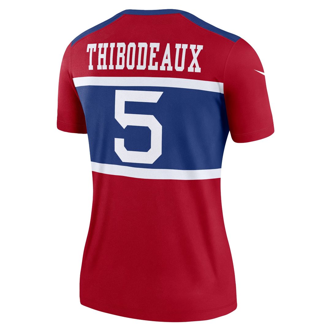 Women's Nike New York Giants Kayvon Thibodeaux Red Alternate Legend Player NFL Performance Top
