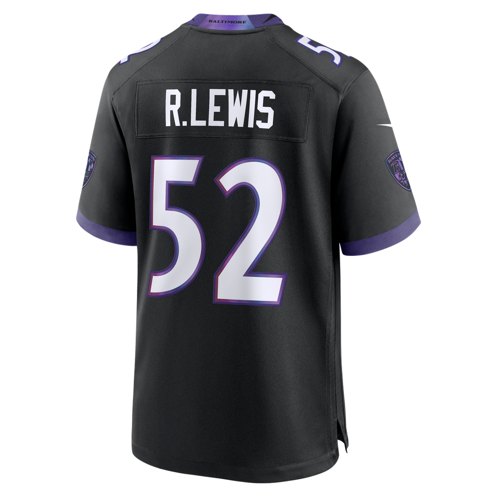 Men's Nike Baltimore Ravens Ray Lewis Black Alternate Retired Player Game NFL Jersey