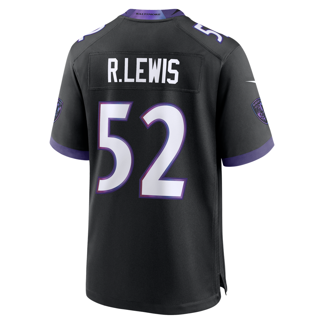 Men's Nike Baltimore Ravens Ray Lewis Black Alternate Retired Player Game NFL Jersey