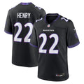 Men's Nike Baltimore Ravens Derrick Henry Black Alternate Game NFL Jersey