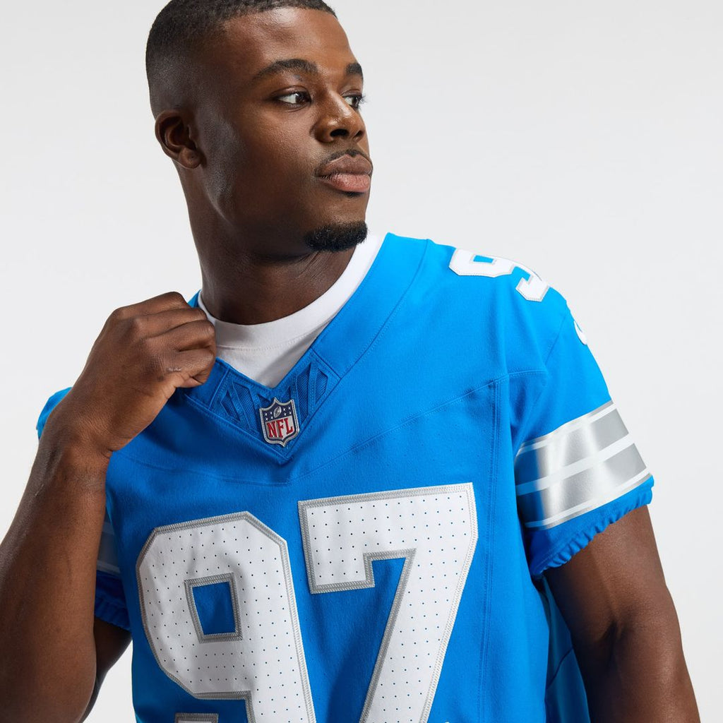 Men's Nike Detroit Lions Aidan Hutchinson Black Alternate Vapor F.U.S.E. Elite NFL Jersey