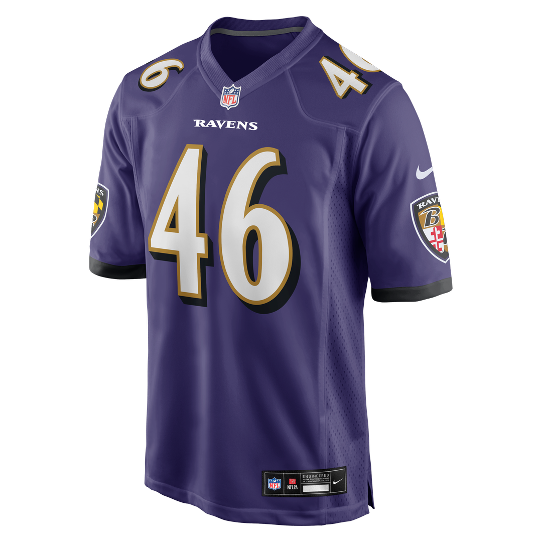 Men's Nike Baltimore Ravens Nick Moore Purple Game NFL Jersey