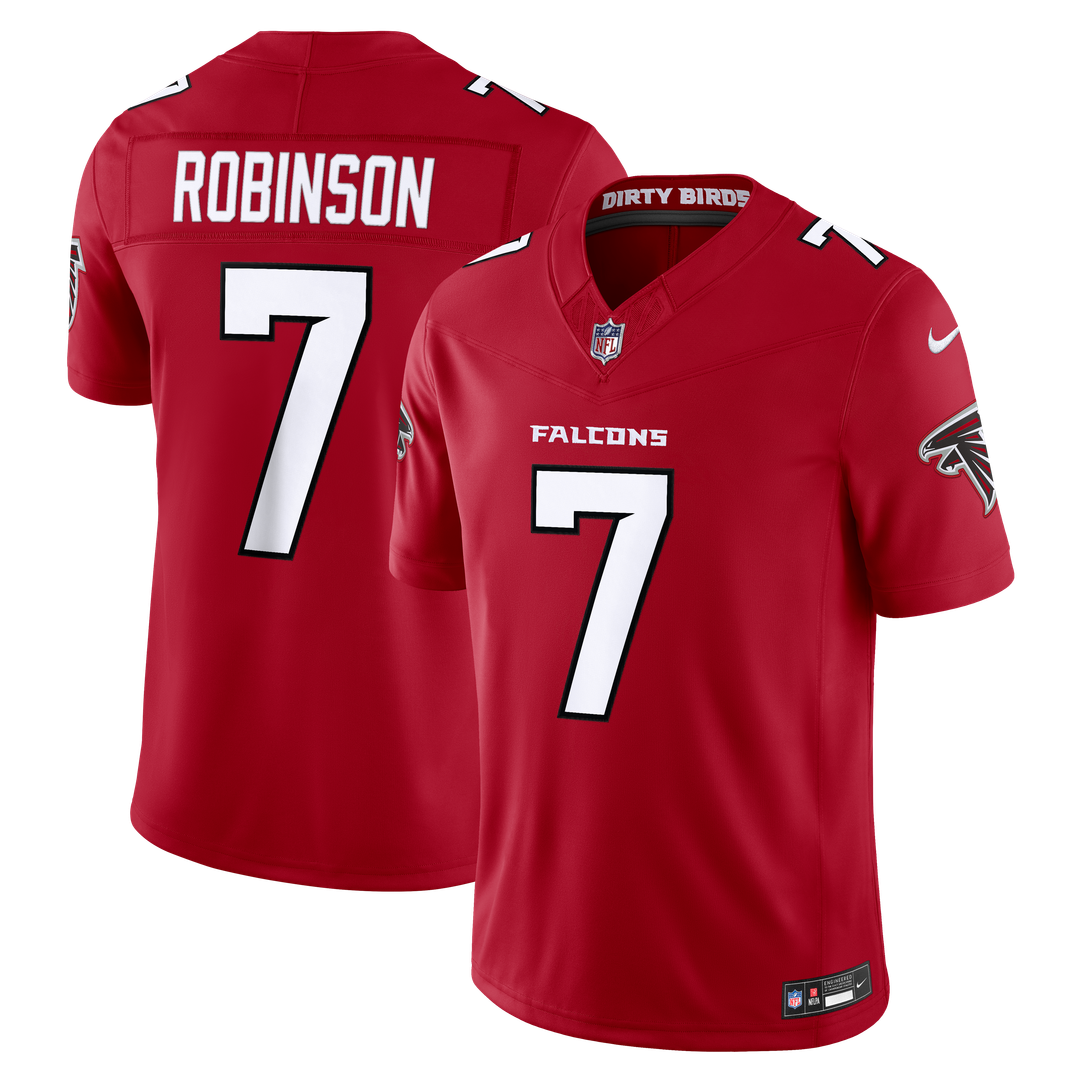 Men's Nike Atlanta Falcons Bijan Robinson Red Vapor F.U.S.E. Stitched Limited NFL Jersey