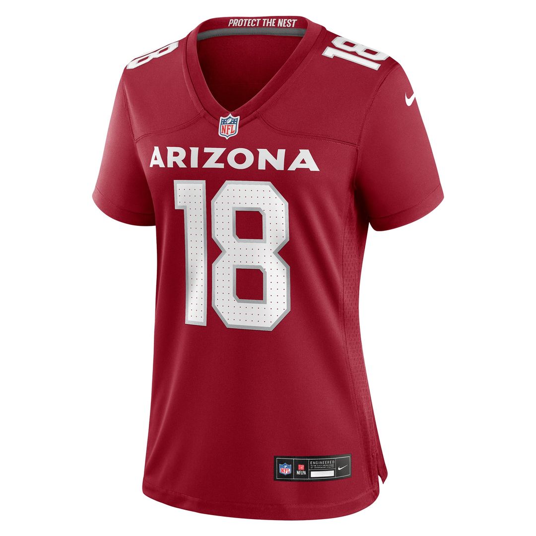 Women's Nike Arizona Cardinals Marvin Harrison Jr. Cardinal Player Game NFL Jersey