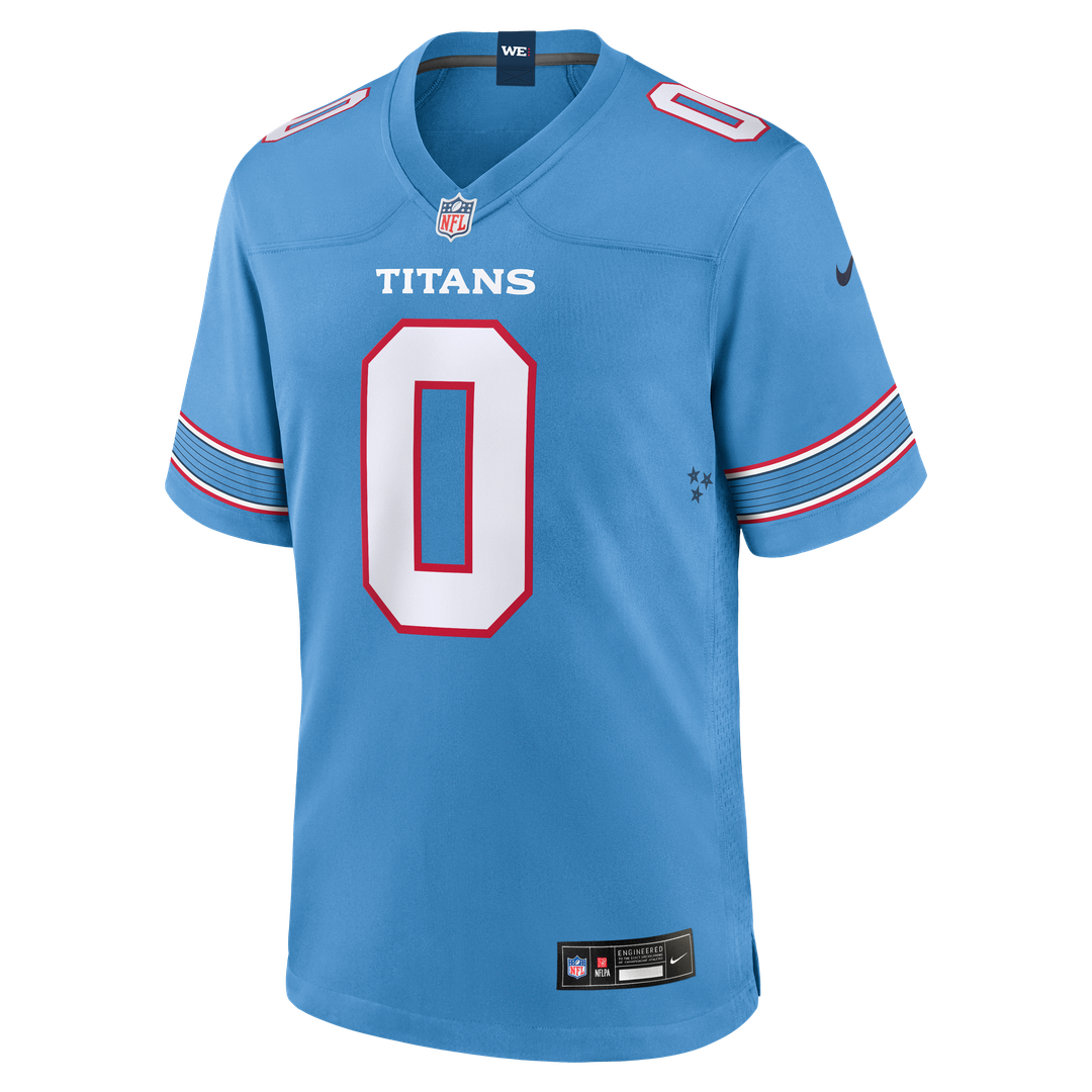 Men's Nike Tennessee Titans Calvin Ridley Light Blue Game NFL Jersey