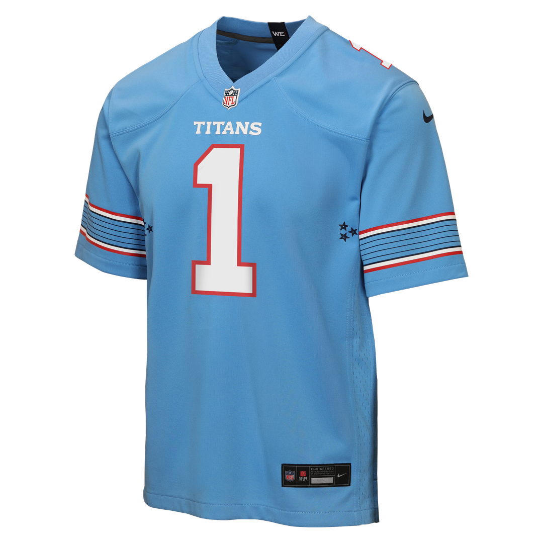 Youth Nike Tennessee Titans Cameron Ward Light Blue Game NFL Jersey