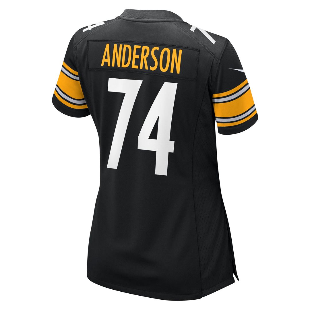 Women's Nike Pittsburgh Steelers Spencer Anderson Black Game NFL Jersey