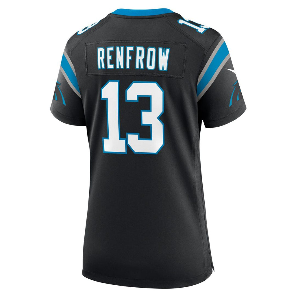 Women's Nike Carolina Panthers Hunter Renfrow Black Team Game NFL Jersey