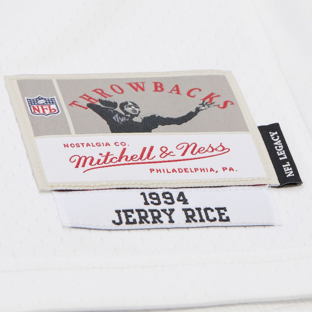 Men's Mitchell & Ness San Francisco 49ers Jerry Rice White 1994 Legacy Replica NFL Jersey