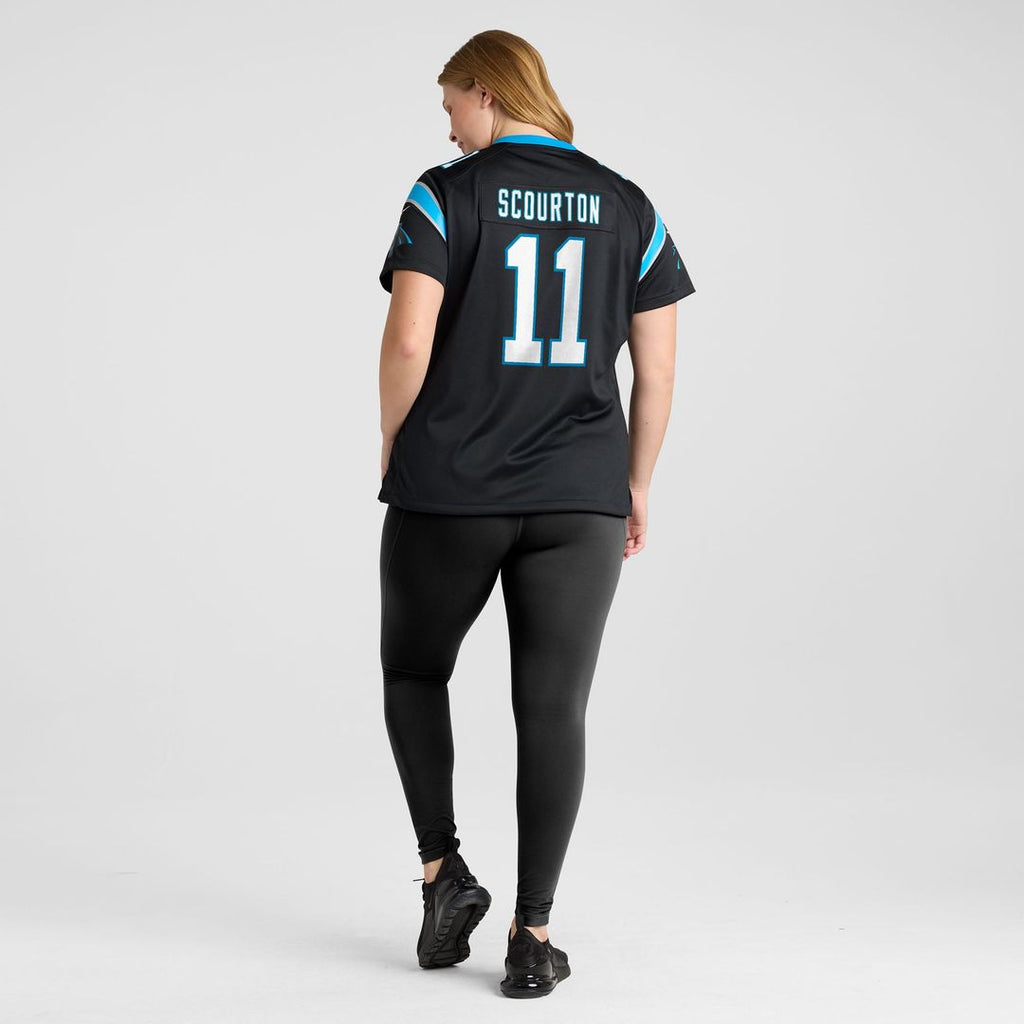 Women's Nike Carolina Panthers Nic Scourton Black Team Game NFL Jersey