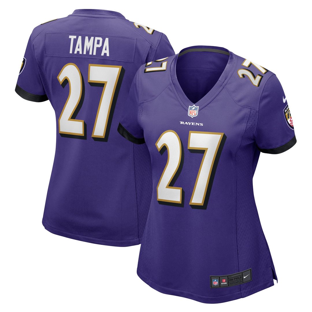 Women's Nike Baltimore Ravens T.J. Tampa Purple Game NFL Jersey