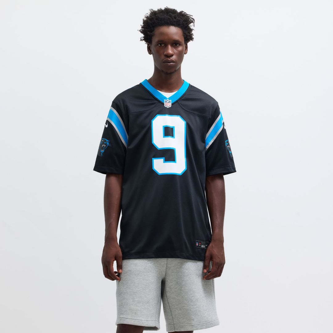 Men's Nike Carolina Panthers Bryce Young Black Team Game NFL Jersey