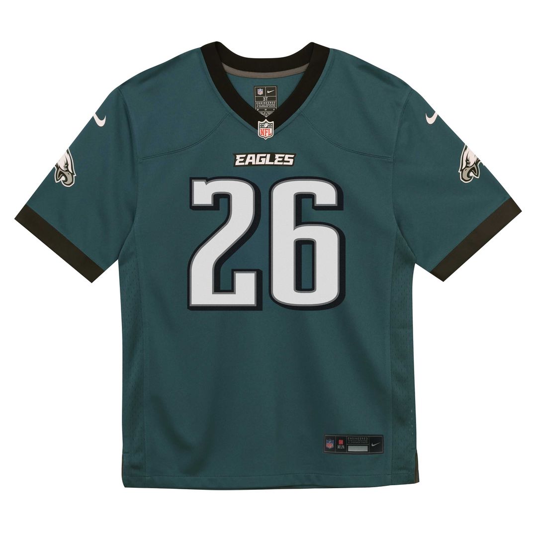 Toddler Nike Philadelphia Eagles Saquon Barkley Midnight Green Team Game NFL Jersey