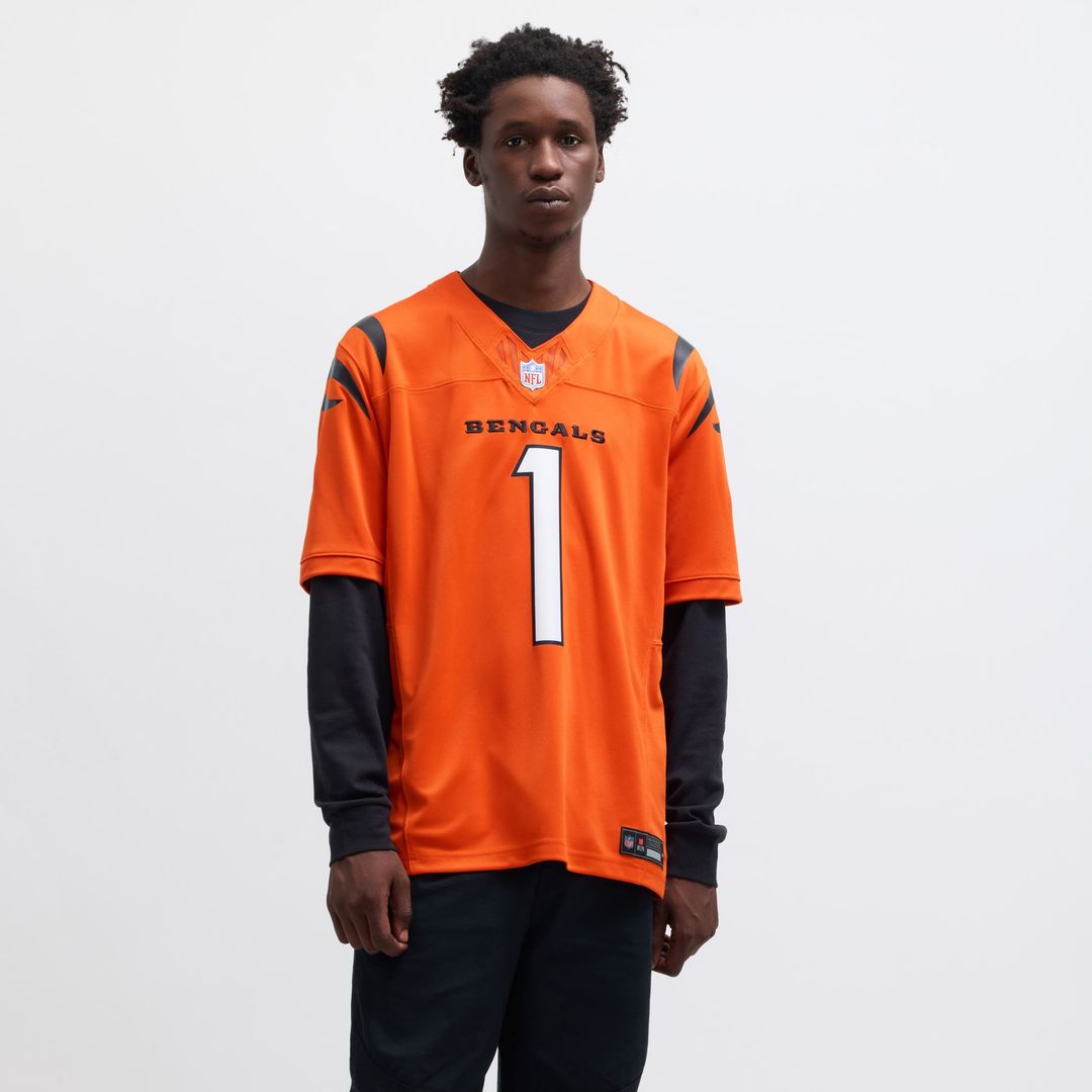 Men's Nike Cincinnati Bengals Ja'Marr Chase Orange Vapor F.U.S.E. Limited NFL Jersey