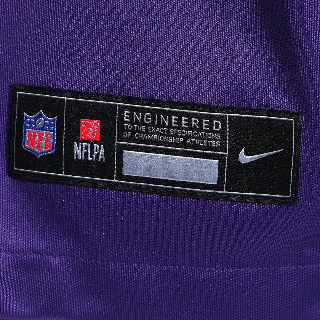 Men's Nike Minnesota Vikings Joe Huber Purple Team Game NFL Jersey