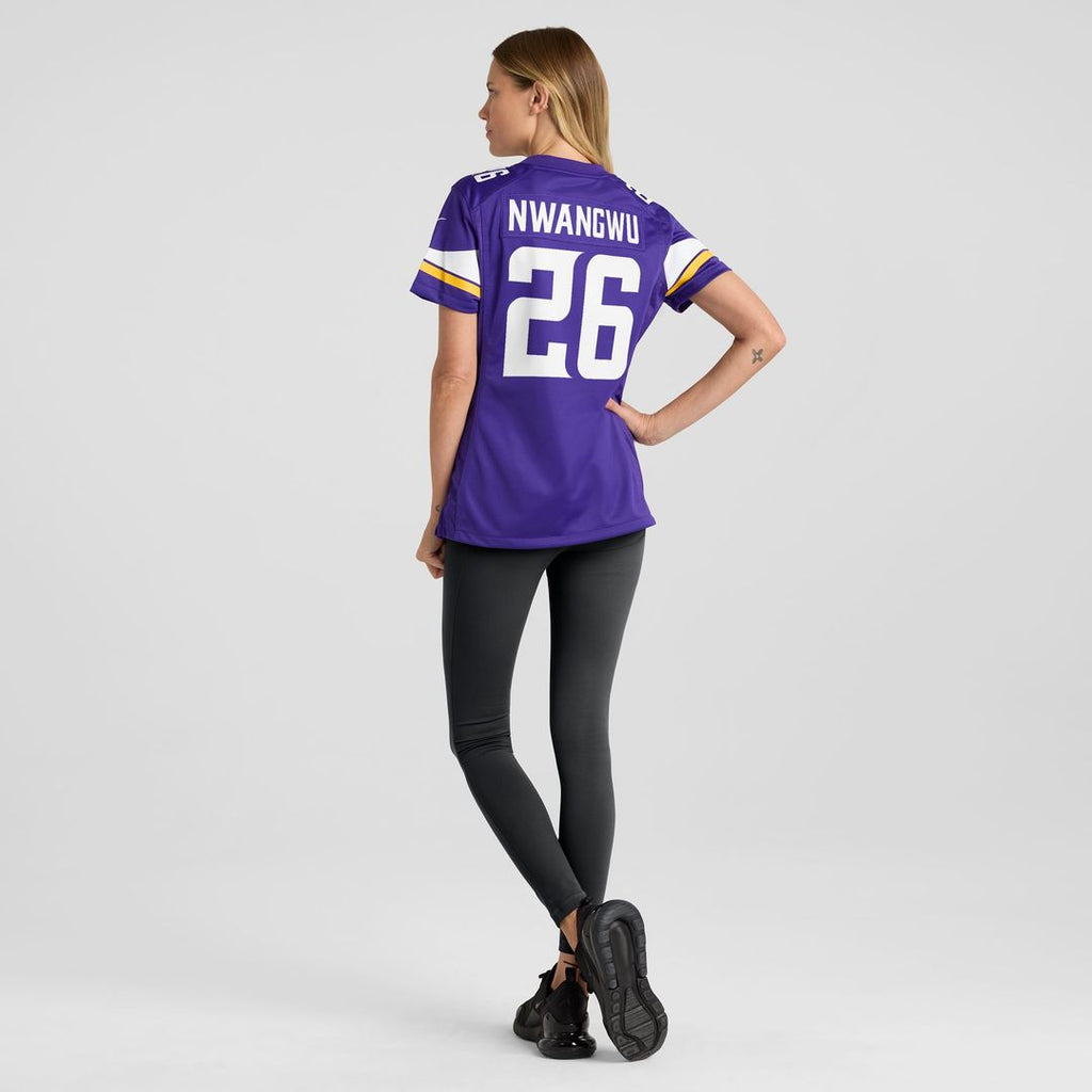 Women's Nike Minnesota Vikings Kene Nwangwu Purple Game NFL Jersey