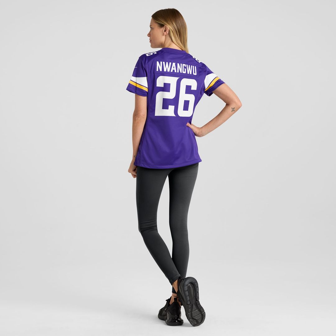Women's Nike Minnesota Vikings Kene Nwangwu Purple Game NFL Jersey
