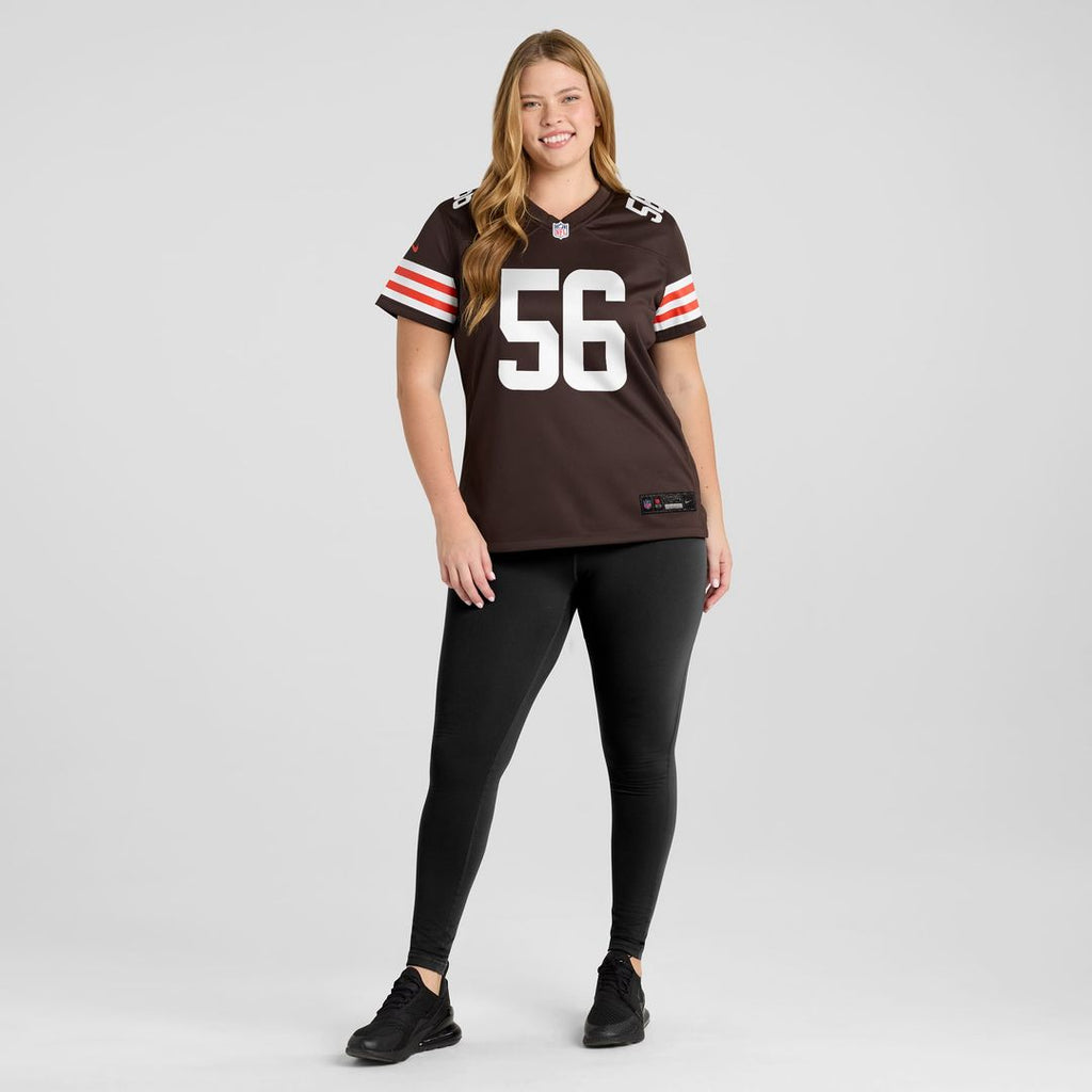 Women's Nike Cleveland Browns Luke Wypler Brown Team Game NFL Jersey