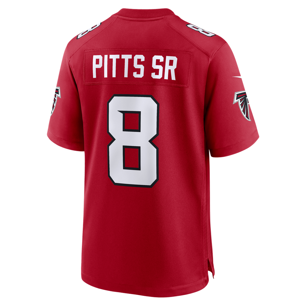 Men's Nike Atlanta Falcons Kyle Pitts Sr. Red Game NFL Jersey