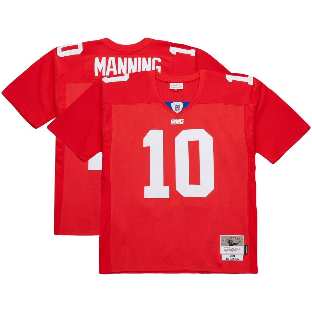 Men's Big & Tall Mitchell & Ness New York Giants Eli Manning Red 2004 Team Legacy Retired Player NFL Jersey