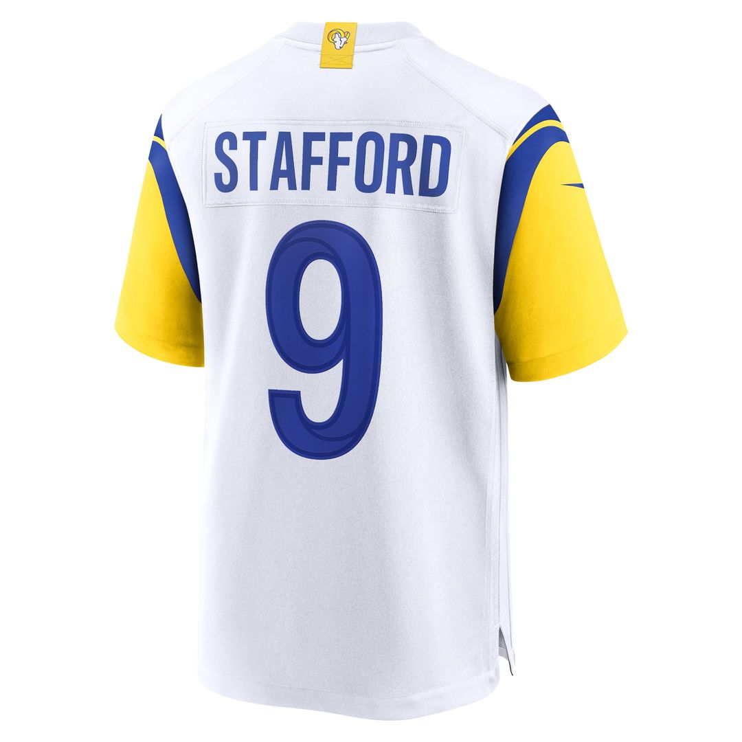 Men's Nike Los Angeles Rams Matthew Stafford White Alternate Game NFL Jersey