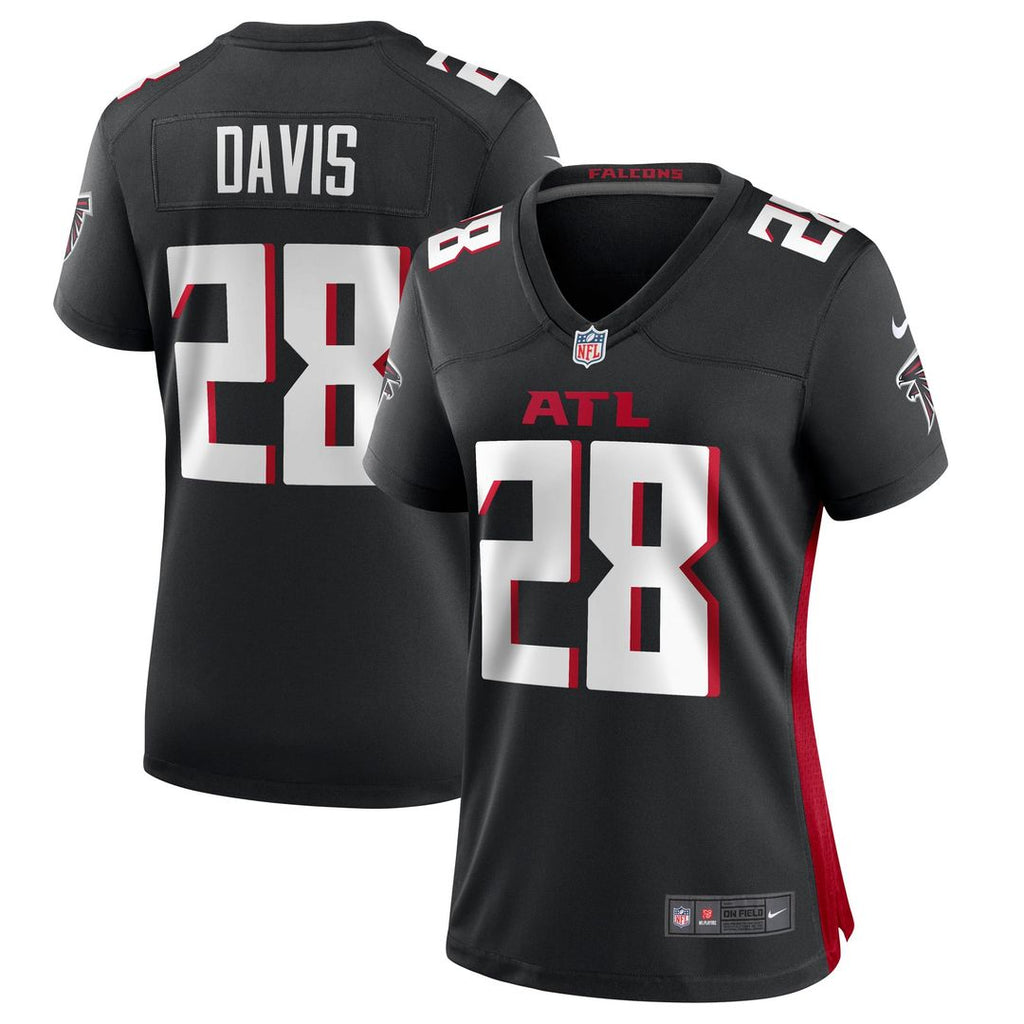 Women's Nike Atlanta Falcons Mike Davis Black Game Player NFL Jersey