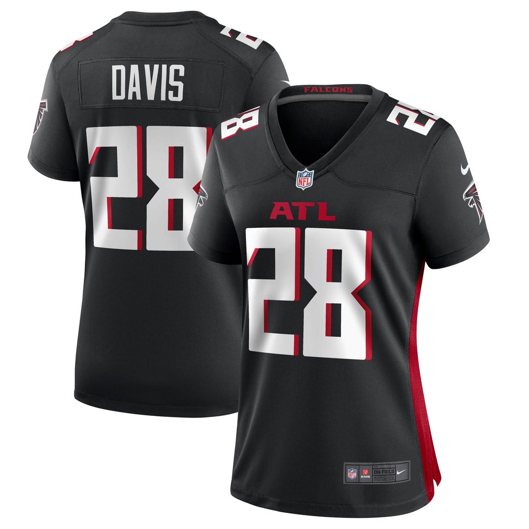 Women's Nike Atlanta Falcons Mike Davis Black Game Player NFL Jersey