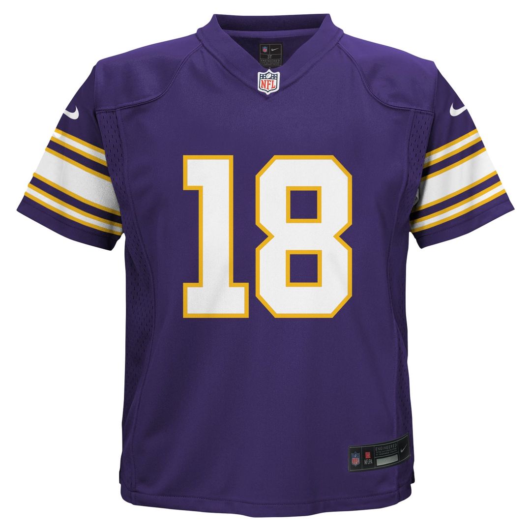 Infant Nike Minnesota Vikings Justin Jefferson Purple Alternate Player Game NFL Jersey