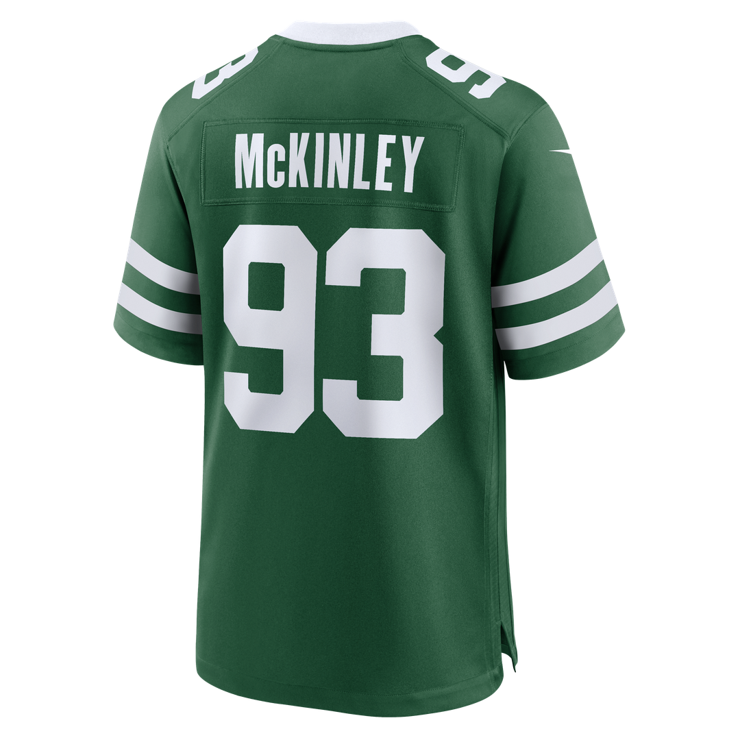 Men's Nike New York Jets Takk McKinley Legacy Green Team Game NFL Jersey