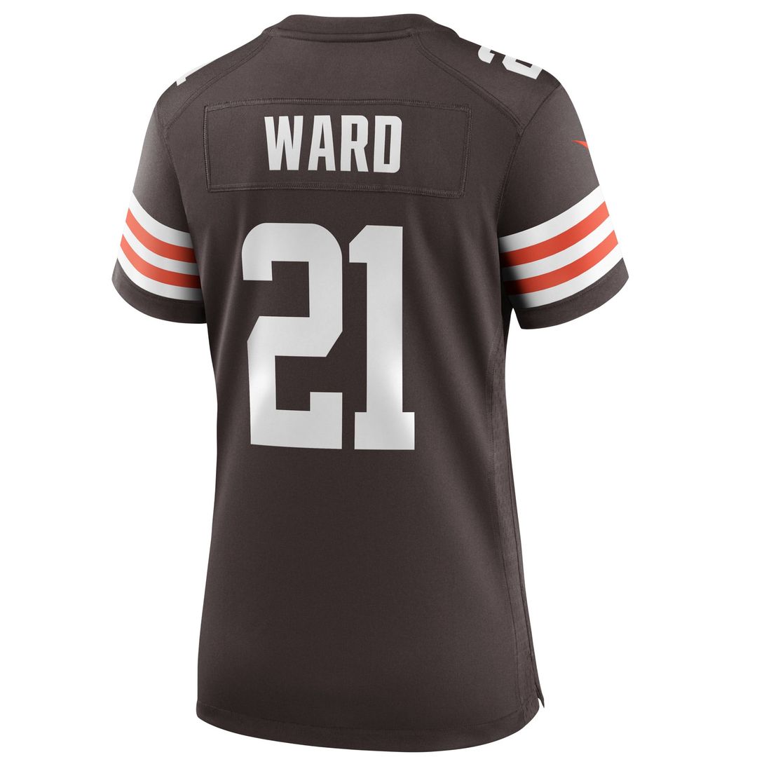 Women's Nike Cleveland Browns Denzel Ward Brown Player Game NFL Jersey