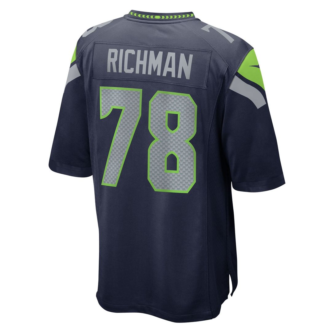Men's Nike Seattle Seahawks Mason Richman College Navy Team Game NFL Jersey