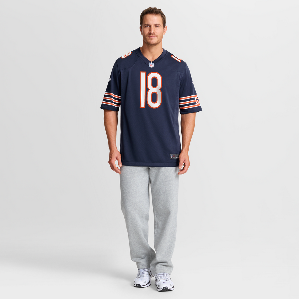 Men's Nike Chicago Bears Caleb Williams Orange Alternate Player Game NFL Jersey