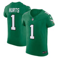 Men's Nike Philadelphia Eagles Jalen Hurts Kelly Green 2nd Alternate Vapor F.U.S.E. Elite NFL Jersey