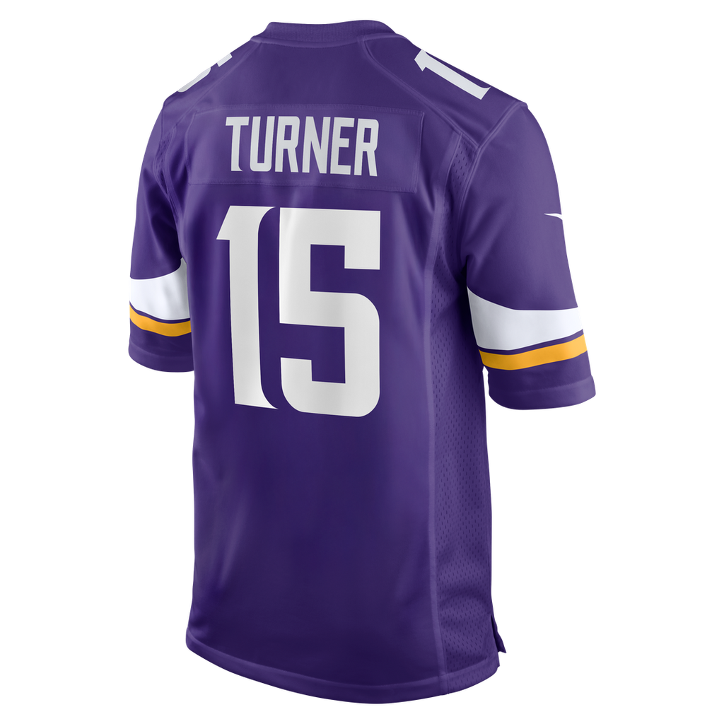 Men's Nike Minnesota Vikings Dallas Turner Purple Player Game NFL Jersey