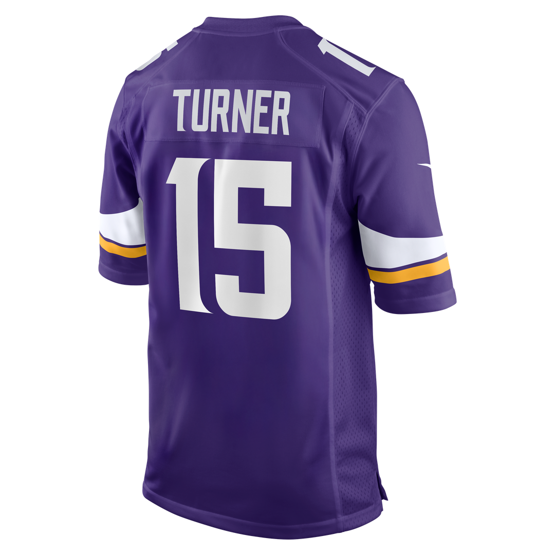 Men's Nike Minnesota Vikings Dallas Turner Purple Player Game NFL Jersey