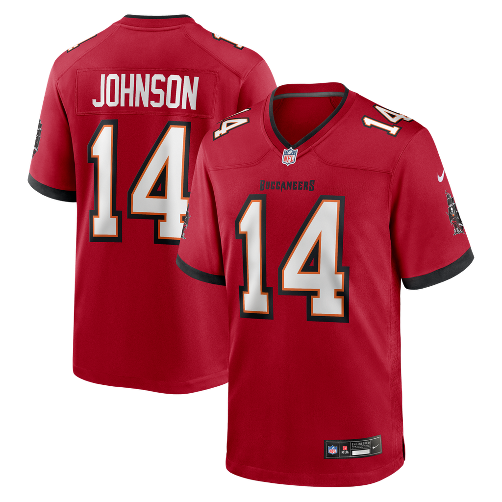 Men's Nike Tampa Bay Buccaneers Brad Johnson Red Game Retired Player NFL Jersey