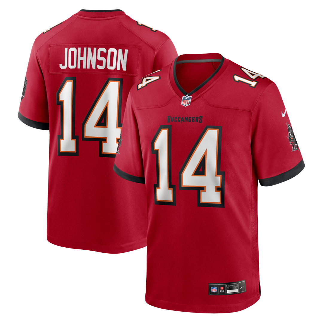 Men's Nike Tampa Bay Buccaneers Brad Johnson Red Game Retired Player NFL Jersey