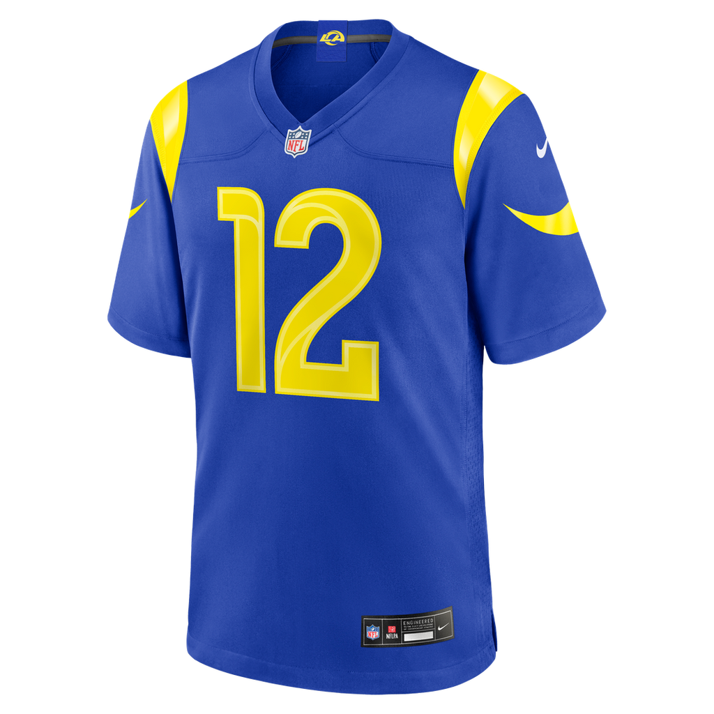 Men's Nike Los Angeles Rams Puka Nacua White Game Player NFL Jersey