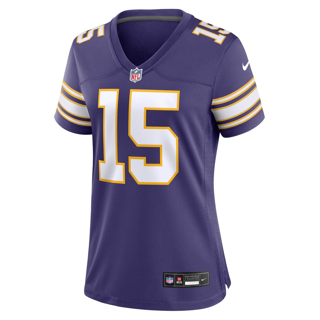 Women's Nike Minnesota Vikings Dallas Turner Purple Alternate Game NFL Jersey