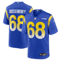 Men's Nike Los Angeles Rams David Quessenberry Royal Team Game NFL Jersey