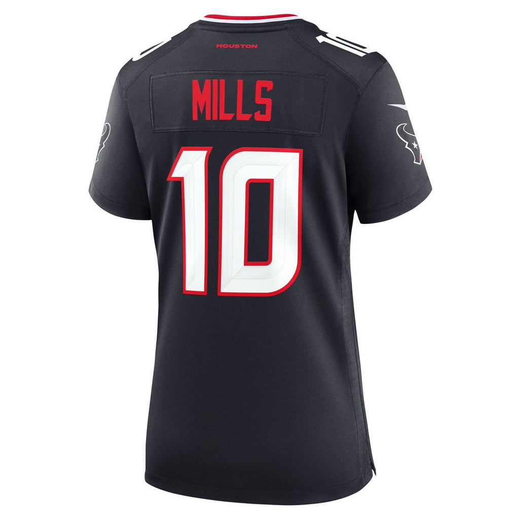 Women's Nike Houston Texans Davis Mills Navy Team Game NFL Jersey